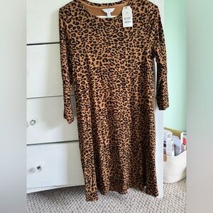 Time and Tru leopard knit dress